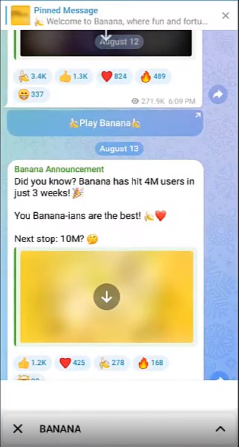 نحوه مشارکت در ایردراپ Banana