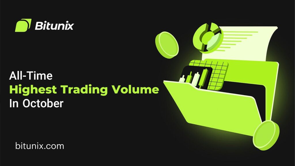 صرافی بیت یونیکس Bituix نسبت به ماه های گذشتش، بیشترین حجم معاملات را در ماه اکتبر ثبت کرد.