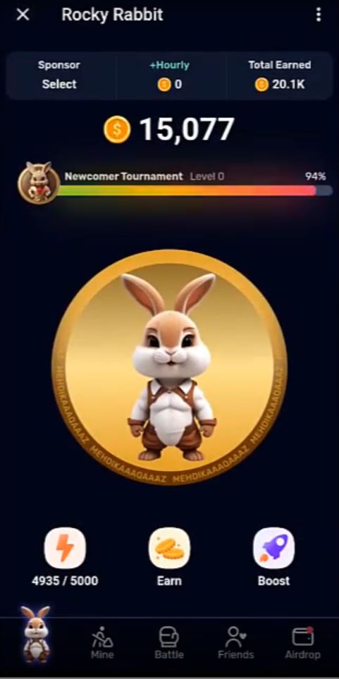 نحوه مشارکت در ایردراپ Rocky Rabbit